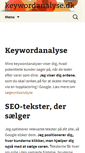 Mobile Screenshot of keywordanalyse.dk