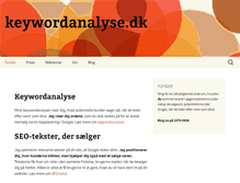 Tablet Screenshot of keywordanalyse.dk